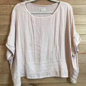 Oversized Pale Pink Top
